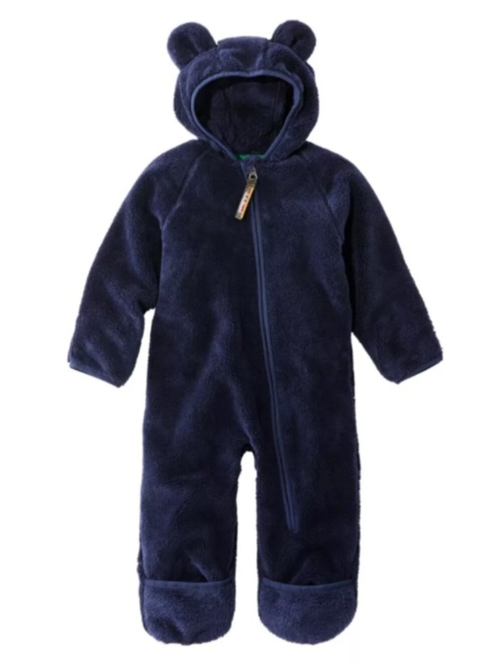 LL Bean Infants Bear Hi-Pile Fleece Bunting Suit